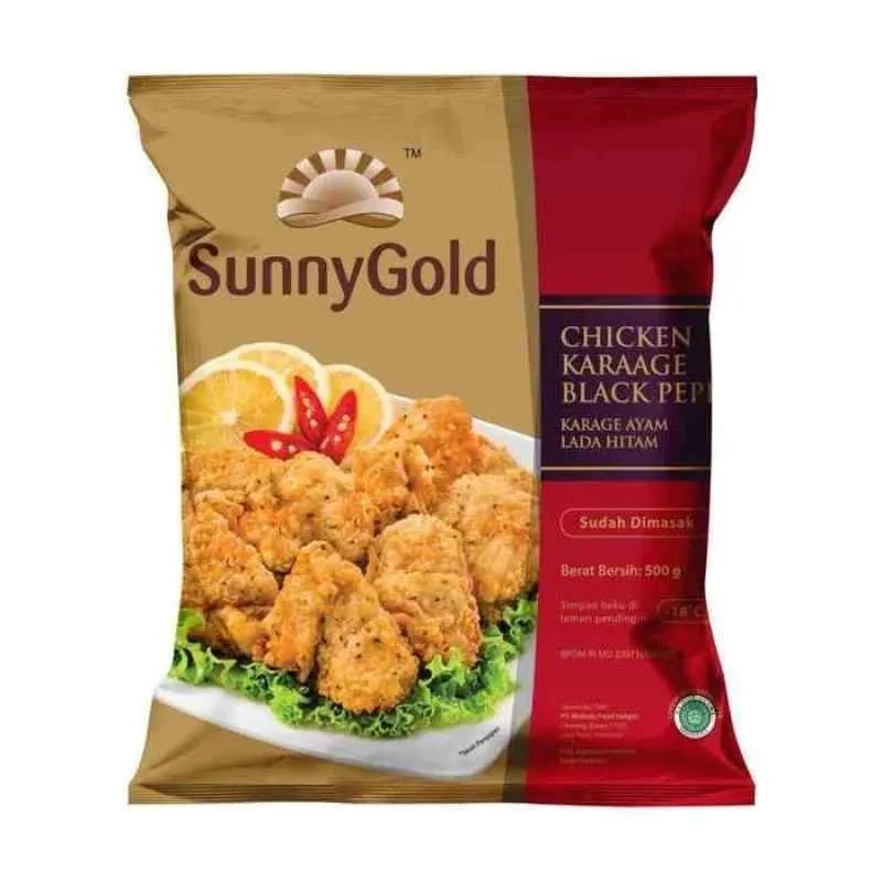 サニーゴールド チキンブラックペッパー唐揚げ SUNNYGOLD CHIKEN BLACK PAPER KARAAGE 500G