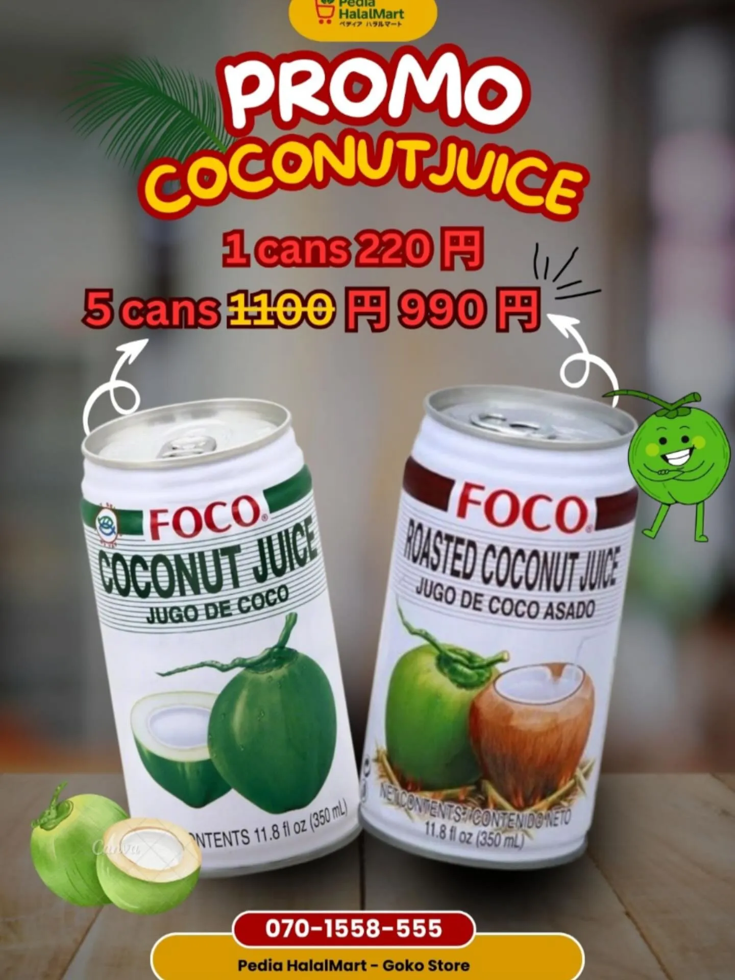 🥥✨ FOCO Coconut Juice 350ML & ...