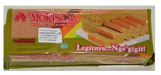 MORISCA LAYAR CAKE DURIAN 365G