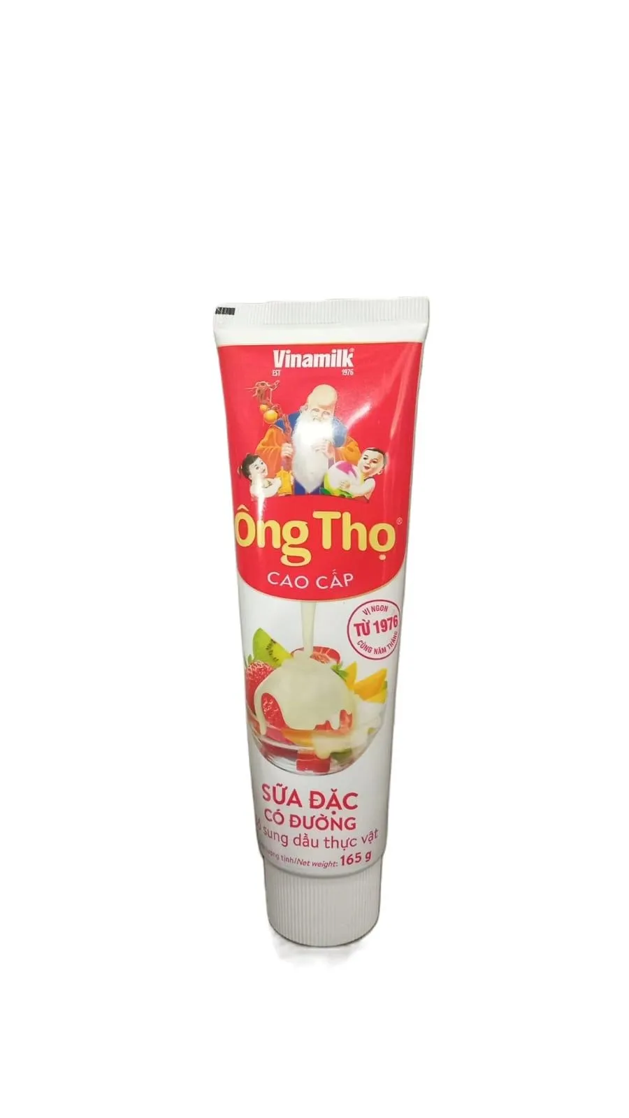 VINAMILK ONG THO CONDENSED CREAM RED LABEL 165g