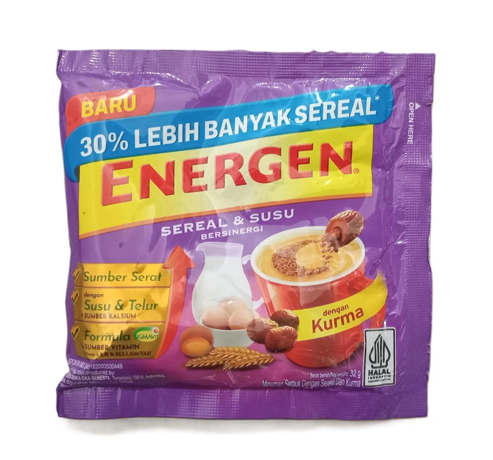 ENERGEN SEREAL KURMA 30G