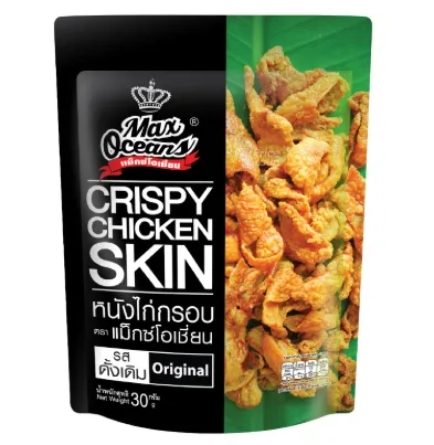 MAX OCEANS CRISPY CHICKEN SKIN ORIGINAL 30G