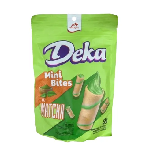 DEKA MINIBITES WAFER ROLL MATCHA GREENTEA FLAVOUR 170G