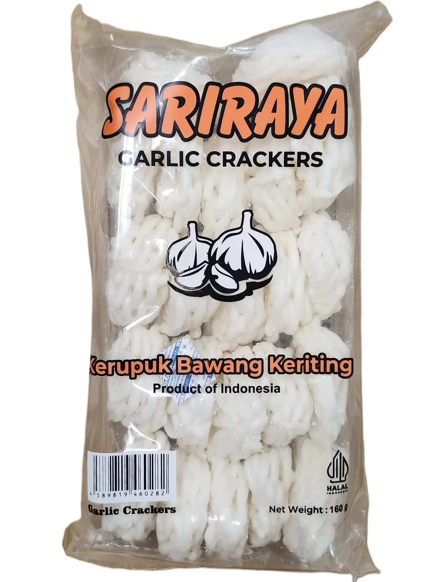 SARIRAYA KERUPUK BAWANG KERITING/OVAL 160G