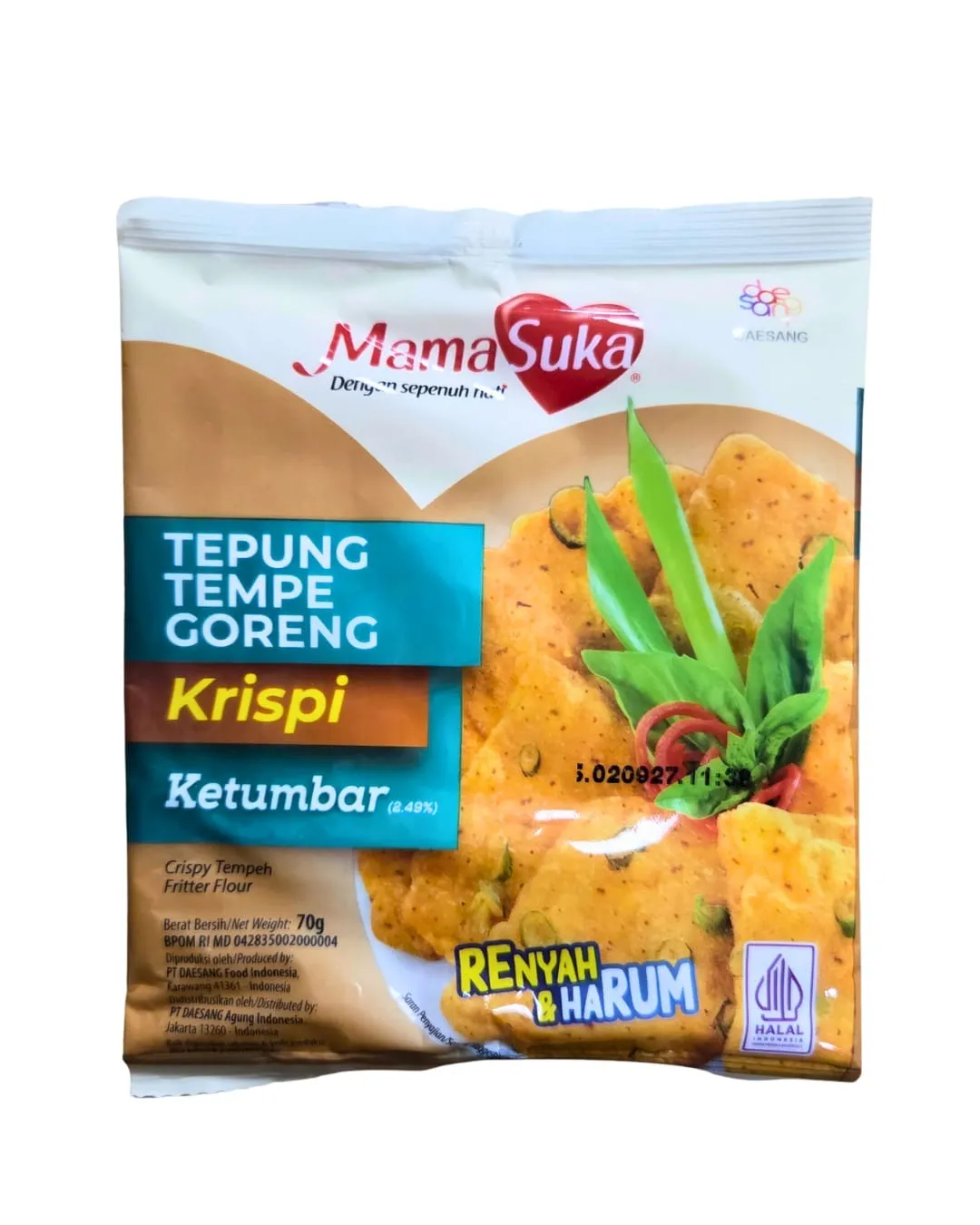 MAMASUKA TEPUNG TEMPE GORENG KRISPI KETUMBAR 70G ¥150
