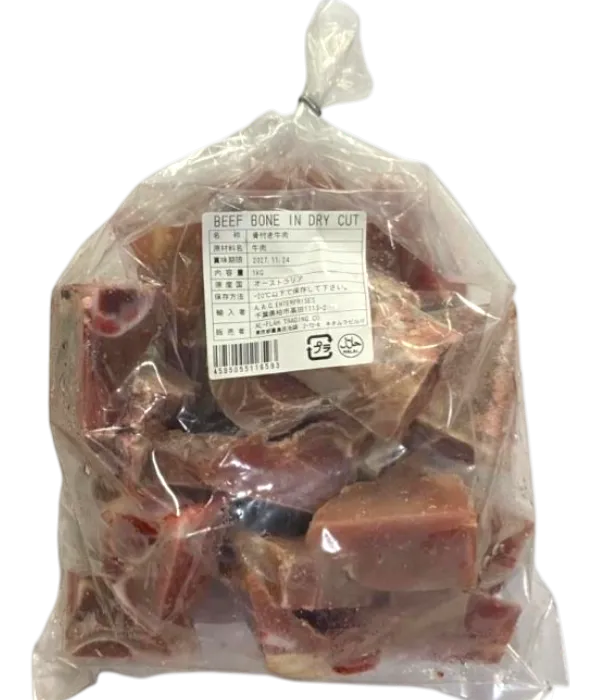 AAG BEEF BONE IN DRY CUT 1KG
